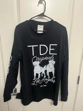 Men's Top Dawg Entertainment Kendrick Lamar Long Sleeve Shirt Dog size L